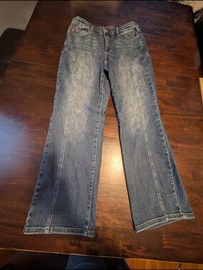 Judy Blue Western Seam Detail Straight Leg Jean, Women's 14W